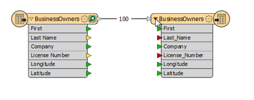 Viewing modified attributes on writer feature type
